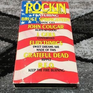 ROCKIN IN THE USA VHS ROCK MUSIC VIDEO 1989